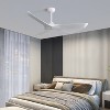 Wanze of Ocean 52 in. Indoor/Outdoor Modern White Ceiling Fan without Light and 6 Speed Remote Control - 2 of 4