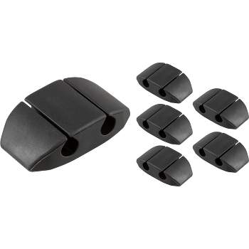Cordinate Dual Slot Cable Management Dots - 6 Pack - Black