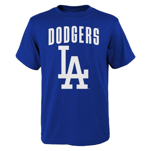 MLB Los Angeles Dodgers Boys' Oversize Graphic Core T-Shirt - XS