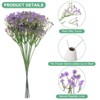 Unique Bargains Artificial Baby's Breath Plastic Real Touch Handmade Simulation 11.4" - 2 of 4