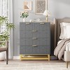 Zstar Five-Drawer Dresser with Metal Legs - 4 of 4