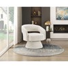 Okak Luxury 360 Degree Accent Swivel Chair with Comfy Corduroy Plush Upholstery Solid Wood Stylish Armchair for Living Room Office Lounge - 2 of 4