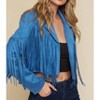 Women's Dutton Suede Fringe Motto Jackets - Saints & Hearts - 3 of 4