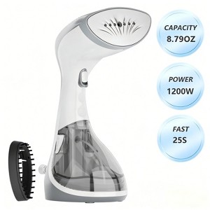 WHALL Compact Handheld Steamer with Brush, Fast Heat Up Steam Ironing, Dry Ironing, 1200W - 1 of 4