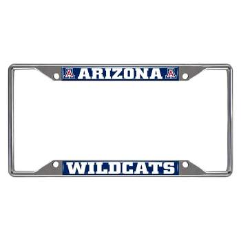 NCAA University of Arizona Wildcats Stainless Steel License Plate Frame