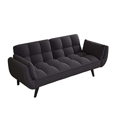 Living Room Sofa, 57" Sofa Couch With Two Armrests Throw Pillow, Tufted Seat Cushion,Comfortable Fit Sofa For Apartment Bedroom Small Space