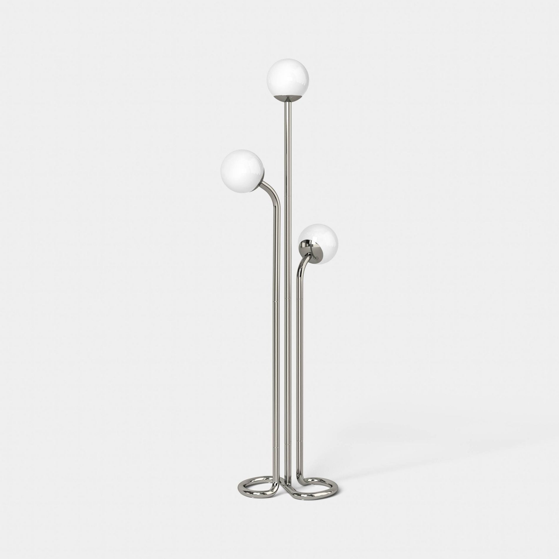 Articulating Opal Glass Globe Floor Lamp - Threshold™