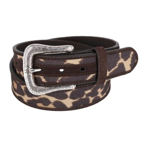 Ariat Women's Western Belt with Cheetah Print Pattern Canvas - 1 of 3