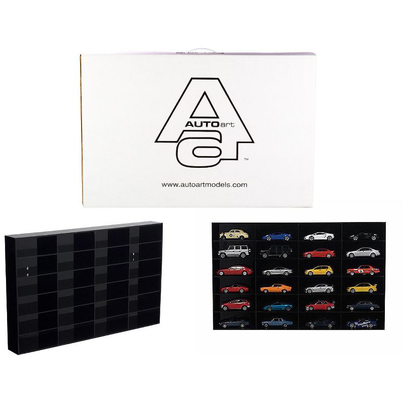 24 Car Acrylic Display Show Case Shelf for 1/43 Scale Model Cars by Autoart, 1 of 4