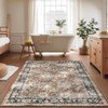 Nasitip Bohemia Floral Area Rug,Machine Non-Slip&Washable , Soft Low Pile for Easy-Living Room，bedroom - 2 of 4
