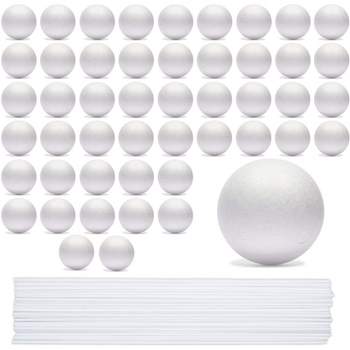 Genie Crafts 2 Pack Half Sphere Foam Balls For Crafts - 8 Large Hollow  Dome For Diy, Art Supplies, Modeling (white) : Target