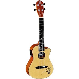 Ortega Bonfire RU5CE Concert Acoustic-Electric Ukulele with Cutaway Natural - 1 of 4