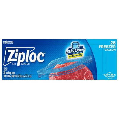 Ziploc Freezer Gallon Bags with Grip 'n Seal Technology