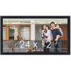 PosterPalooza | Panoramic Slim Profile Black Picture Frame - UV Acrylic, Foam Board Backing, Hanging Hardware - 2 of 4