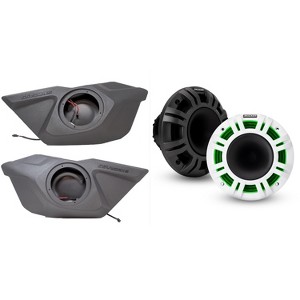 Kicker 48KMXL65 6.5" Horn-Loaded Marine Speakers and Front Door 6.5in Speaker Pods Compatible with Polaris RZR Pro 2020-2024 - 1 of 4
