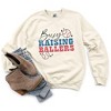 Simply Sage Market Women's Graphic Sweatshirt Busy Raising Ballers Baseball Colorful - 3 of 4