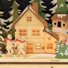 11.5 Inch Led Santa Flying Over Christmas Sled Town Village Figurines - 2 of 4