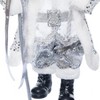 Season's Designs 18" Silver And White Santa With Staff - 2 of 4