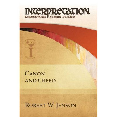 Canon and Creed - (Interpretation: Resources for the Use of Scripture in the Church) by  Robert W Jenson (Hardcover)