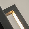 ALOADECOR 1-Light H20 in Minimalist Modern Linear Integrated LED Outdoor Wall Sconce with Dusk to Dawn in Matte Black for Porch Patio (¨2 Pack) - 4 of 4