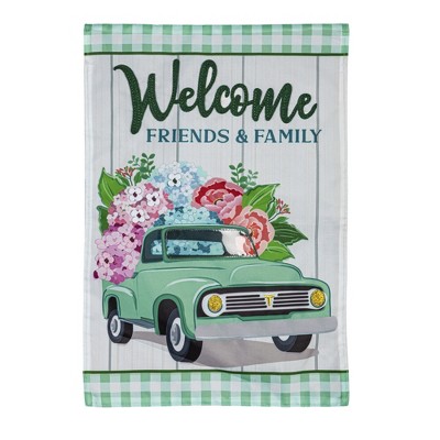 Evergreen Spring Flower Delivery Applique House Flag 28 x 44 Inches Outdoor Decor for Homes and Gardens