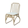 Hrinhom 17.8"W Patio Accent Chairs,Outdoor Wicker Dining Chairs With Seat Cushion,Set of 2 - 4 of 4