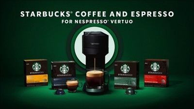 Starbucks by Nespresso Vertuo Line Café con sabor a caramelo (8 cápsulas  individuales cada una, compatible con el sistema Nespresso Vertuo Line) con