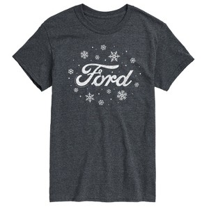 Men's - Ford - Logo with Snowflakes Short Sleeve Graphic T-Shirt - 1 of 4