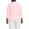 Lands' End Women's 3/4 Sleeve Supima Cotton Polo Shirt - 2 of 3