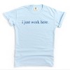 Simply Sage Market Embroidered I Just Work Here Garment Dyed Tee - 2 of 4
