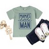 The Juniper Shop Mama's Little Man Toddler Short Sleeve Tee - 2T - Seafoam - 3 of 4
