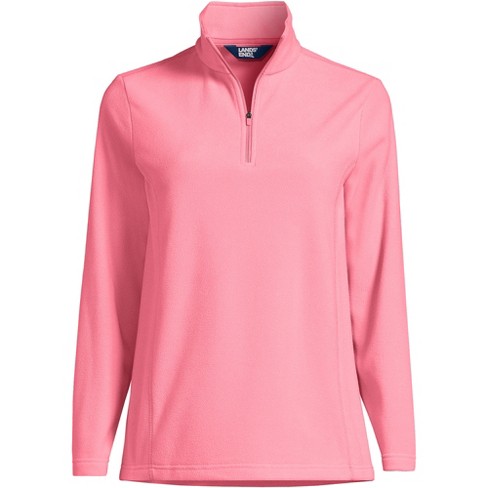 Lands' End Women's Serious Sweats Crewneck Long Sleeve Sweatshirt Tunic -  Large - Salt Washed Pink/hot Pink Mix : Target