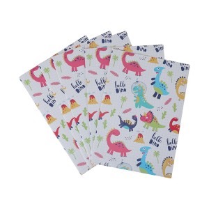 Unique Bargains Gift Wrap Paper Waterproof Glossy Coated Paper 27.56"x19.69" 5 Pcs - 1 of 4