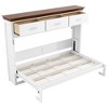 Merax Space-Saving Twin Size Murphy Bed with 3 Drawers White - 4 of 4