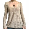 Clotth Women Y2K Fairy Aesthetic  Long Sleeve Square Neck Pullover Knitted Top Tshirt Slim Fit Harajuku Vintage Streetwear Blouse Tops - 2 of 4