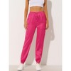 INSPIRE CHIC Women's Satin Drawstring Elastic High Waist Shiny Silky Cargo Pants - 2 of 4