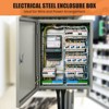 Outdoor Electrical Box - Steel IP66 Waterproof & Dustproof Enclosure with Lock, Mounting Plate - Universal Junction Box for Wiring - 2 of 4