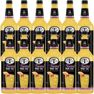 Mr & Mrs T Mai Tai Mix, 1L Bottle, 12 Pack – Premium Cocktail Mixer, Ready to Use - 1 of 4