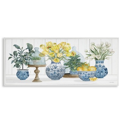 Stupell Industries Yellow Tulips & Lemon Fruits, 24" x 10"