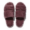 Women’s Double Strap Slippers – Soft & Eco-Friendly House Shoes Mulberry - 4 of 4