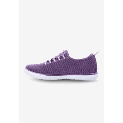 Женские кроссовки Comfortview The CV Sport Ariya Textured Knit Slip On Sneaker - 8 WW, Sweet Grape (Wide Widths Available) — фото 6