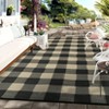Buffalo Plaid Outdoor Mats Plastic Straw Rug Waterproof Washable Outdoor Rug for Garden Backyard Picnic Camping RV Deck Beach Trailer - 2 of 4