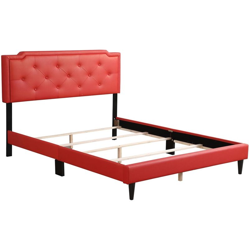 Passion Furniture Deb Tufted Queen Panel Bed, 3 of 8