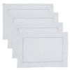 Saro Lifestyle Shimmering Placemat with Piping Detail (Set of 4) - 3 of 4