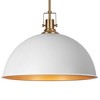 LamQee 1-Light Large Pendant Light Kitchen Island, Farmhouse Modern Dome Pendant Light Fixtures Ceiling Hanging Lighting Chandelier - 3 of 4