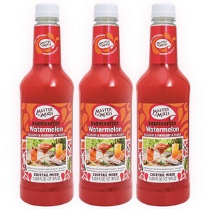 Master of Mixes Watermelon Daiquiri - Ready to Use - 1 Liter Bottle (33.8 Fl Oz) - Mixer Perfect for Bartenders and Mixologists - 1 of 3