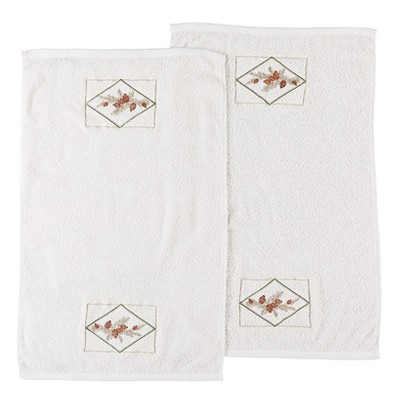 The Lakeside Collection Pine Cone Kitchen Collection - Set of 2 Towels
