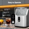 Mojgar Nugget Ice Makers Countertop, Pebble Ice Maker Machine with 40lbs/24H Soft Ice, Self-Cleaning Ice Maker with Ice Scoop - 2 of 4