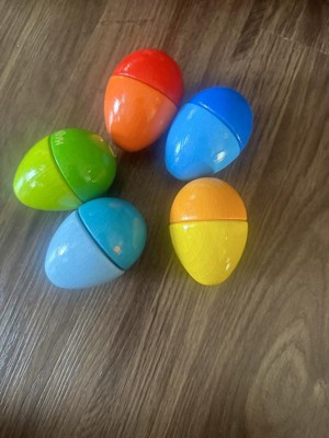 HABA Musical Eggs - 5 Wooden Eggs with Acoustic Sounds (Made in Germany)