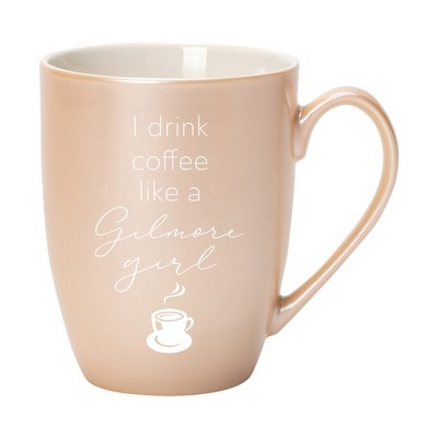Elanze Designs I Drink Coffee Like A Gilmore Girl Precious Pearl 10 ounce New Bone China Coffee Cup Mug